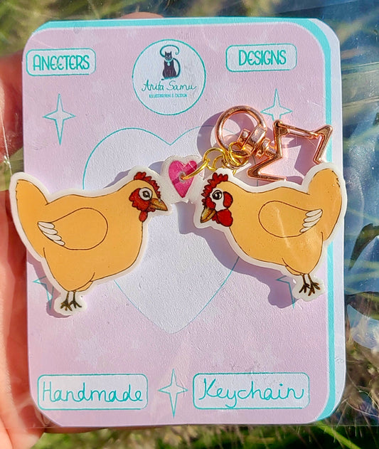 Lovingly Sweet Birds Keychain