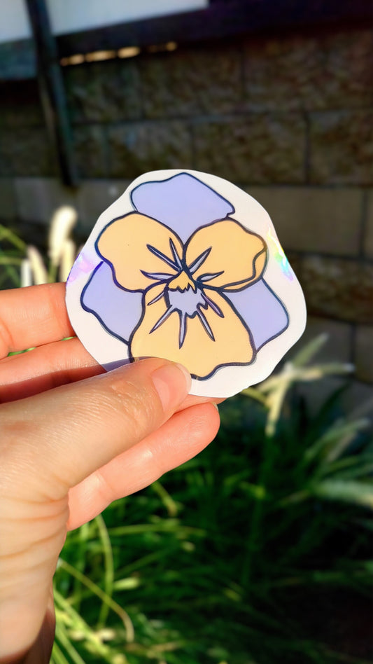 Golden Pansy Sticker