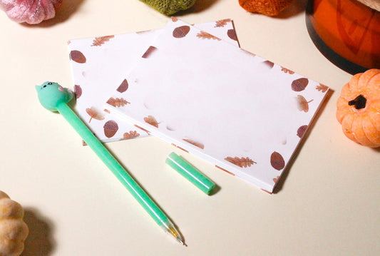 Autumn Love - Handmade Notepad